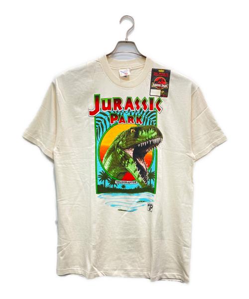 Hanes（ヘインズ）Hanes (ヘインズ) ヴィンテージプリントTシャツ ベージュ サイズ:XLの古着・服飾アイテム