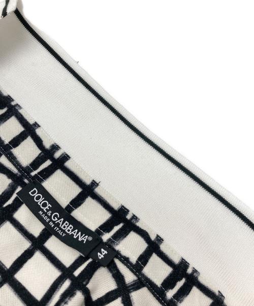 DOLCE & GABBANA（ドルチェ＆ガッバーナ）DOLCE & GABBANA (ドルチェ＆ガッバーナ) ポロシャツ アイボリー×ブラック サイズ:44の古着・服飾アイテム