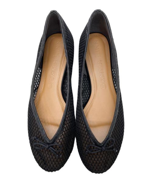 Daniella & GEMMA（ダニエラ＆ジェマ）Daniella & GEMMA (ダニエラ＆ジェマ) 甲浅メッシュラウンドバレエシューズ ブラック サイズ:38の古着・服飾アイテム