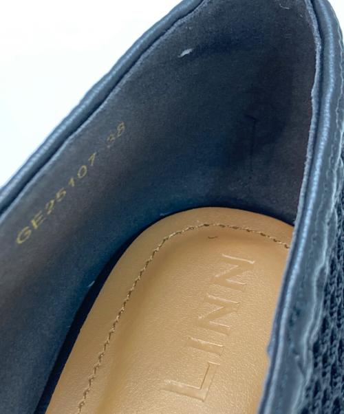 Daniella & GEMMA（ダニエラ＆ジェマ）Daniella & GEMMA (ダニエラ＆ジェマ) 甲浅メッシュラウンドバレエシューズ ブラック サイズ:38の古着・服飾アイテム