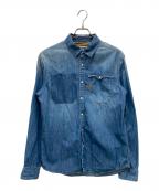 G-STAR RAWジースターロゥ）の古着「デニムシャツ」｜ブルー