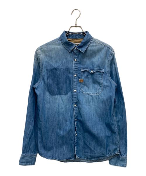 G-STAR RAW（ジースターロゥ）G-STAR RAW (ジースターロゥ) デニムシャツ ブルー サイズ:Lの古着・服飾アイテム