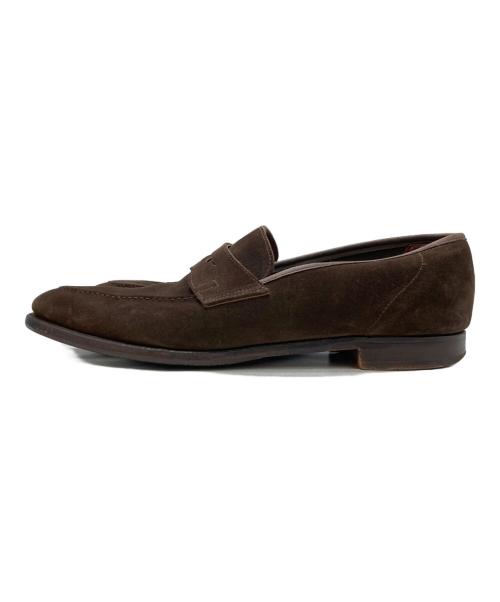Crockett & Jones（クロケット＆ジョーンズ）Crockett & Jones (クロケット＆ジョーンズ) コインローファー ブラウン サイズ:9 1/2Eの古着・服飾アイテム