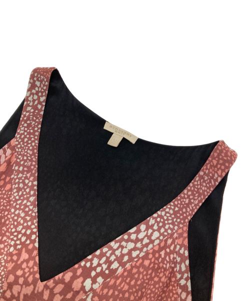 BURBERRY BRIT（バーバリーブリット）BURBERRY BRIT (バーバリーブリット) レオパードノースリーブワンピース レッド サイズ:USA10の古着・服飾アイテム