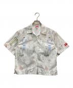 KENZOケンゾー）の古着「ボクシーロゴポプリンシャツ」｜ホワイト