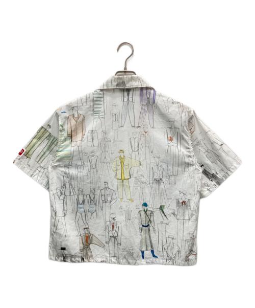 KENZO（ケンゾー）KENZO (ケンゾー) ボクシーロゴポプリンシャツ ホワイト サイズ:Sの古着・服飾アイテム