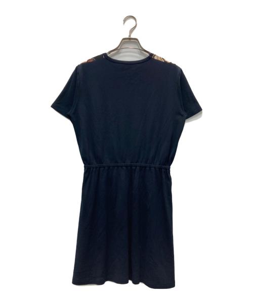 LOUIS VUITTON（ルイ ヴィトン）LOUIS VUITTON (ルイ ヴィトン) 総柄ワンピース ネイビー サイズ:Lの古着・服飾アイテム