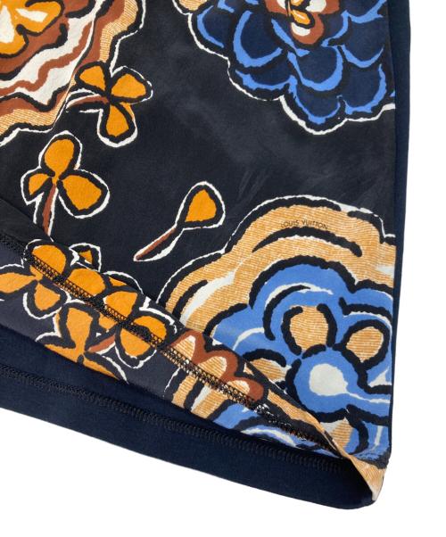 LOUIS VUITTON（ルイ ヴィトン）LOUIS VUITTON (ルイ ヴィトン) 総柄ワンピース ネイビー サイズ:Lの古着・服飾アイテム