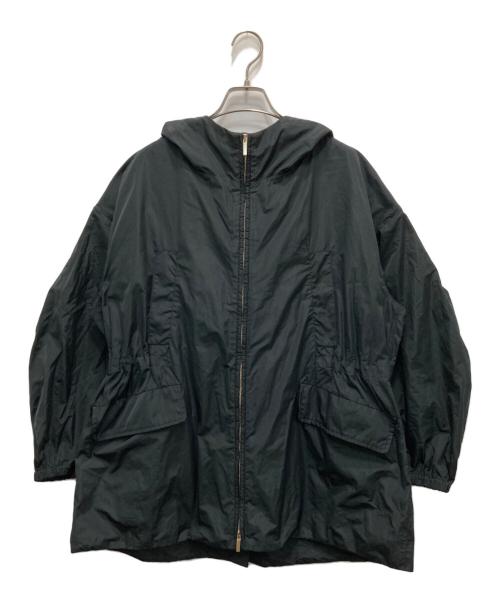 MaxMara（マックスマーラ）MaxMara (マックスマーラ) フーデッドジャケット ブラック サイズ:38の古着・服飾アイテム