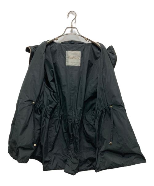 MaxMara（マックスマーラ）MaxMara (マックスマーラ) フーデッドジャケット ブラック サイズ:38の古着・服飾アイテム