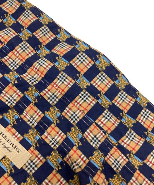 BURBERRY（バーバリー）BURBERRY (バーバリー) ノヴァチェックシャツワンピース ネイビー×ブラウン サイズ:UK8の古着・服飾アイテム