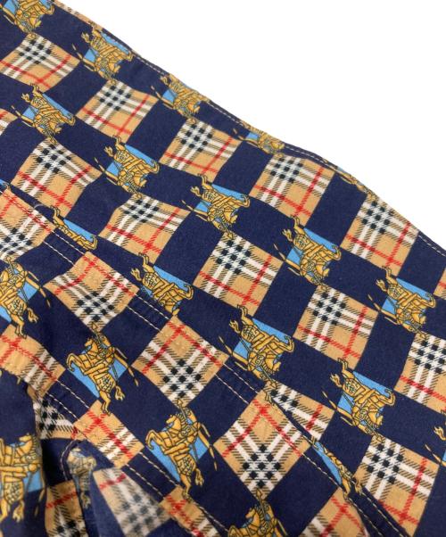 BURBERRY（バーバリー）BURBERRY (バーバリー) ノヴァチェックシャツワンピース ネイビー×ブラウン サイズ:UK8の古着・服飾アイテム