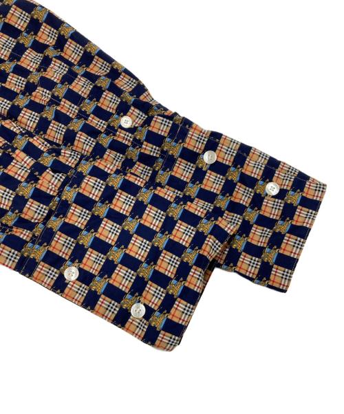 BURBERRY（バーバリー）BURBERRY (バーバリー) ノヴァチェックシャツワンピース ネイビー×ブラウン サイズ:UK8の古着・服飾アイテム