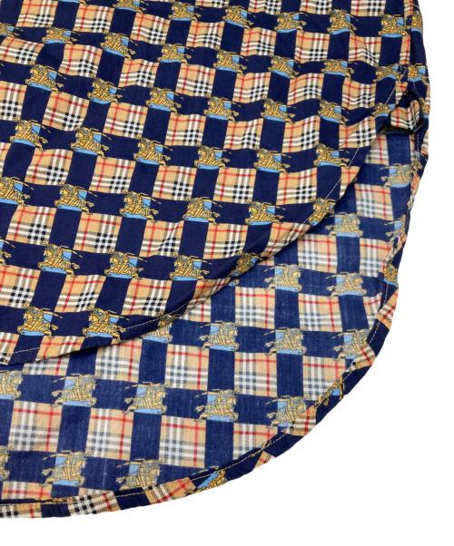 BURBERRY（バーバリー）BURBERRY (バーバリー) ノヴァチェックシャツワンピース ネイビー×ブラウン サイズ:UK8の古着・服飾アイテム