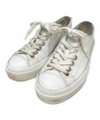 GIVENCHYジバンシィ）の古着「グレインレザーシティースニーカー」｜ホワイト