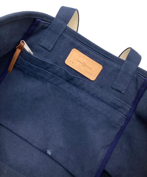 arts&crafts（アーツアンドクラフツ）arts&crafts (アーツアンドクラフツ) トートバッグ ネイビーの古着・服飾アイテム