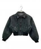 OPEN YYオープンワイワイ）の古着「ボンバージャケット」｜ブラック