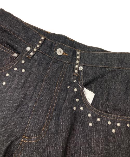 PERUSHU（ペルーシュ）PERUSHU (ペルーシュ) ワイドデニムパンツ ブラック サイズ:M 未使用品の古着・服飾アイテム