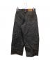 PERUSHU (ペルーシュ) ワイドデニムパンツ ブラック サイズ:M 未使用品：5000円