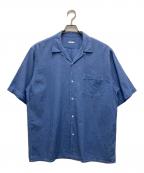 COMOLIコモリ）の古着「ベタシャン オープンカラーシャツ」｜ブルー