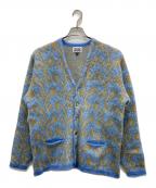 STEP AHEADステップアヘッド）の古着「モヘアカーディガン」｜ブルー