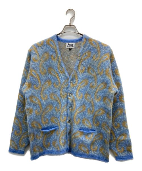 STEP AHEAD（ステップアヘッド）STEP AHEAD (ステップアヘッド) モヘアカーディガン ブルー サイズ:Mの古着・服飾アイテム