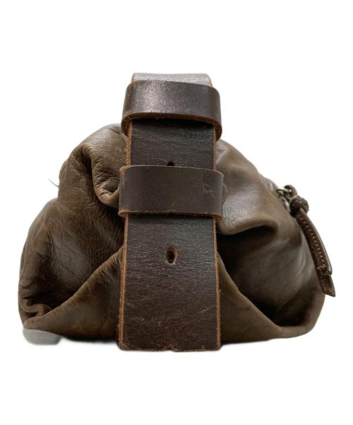 corbo（コルボ）corbo (コルボ) レザーウエストバッグ ブラウンの古着・服飾アイテム