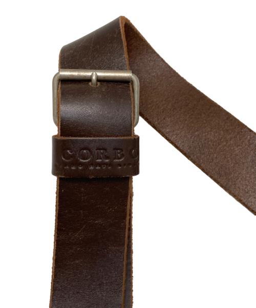 corbo（コルボ）corbo (コルボ) レザーウエストバッグ ブラウンの古着・服飾アイテム