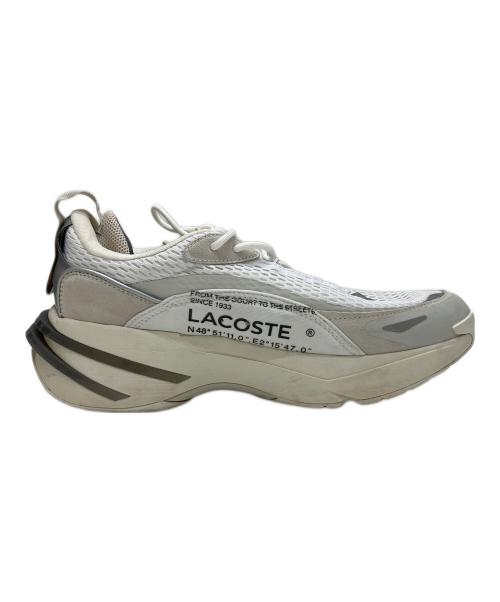 LACOSTE（ラコステ）LACOSTE (ラコステ) ローカットスニーカー ホワイト サイズ:UK10.5の古着・服飾アイテム