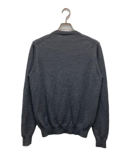 PRADA（プラダ）PRADA (プラダ) ウールニットカーディガン グレー サイズ:50の古着・服飾アイテム