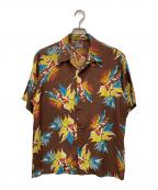 Hysteric Glamourヒステリックグラマー）の古着「TROPIC LADYLAND柄アロハシャツ」｜ブラウン