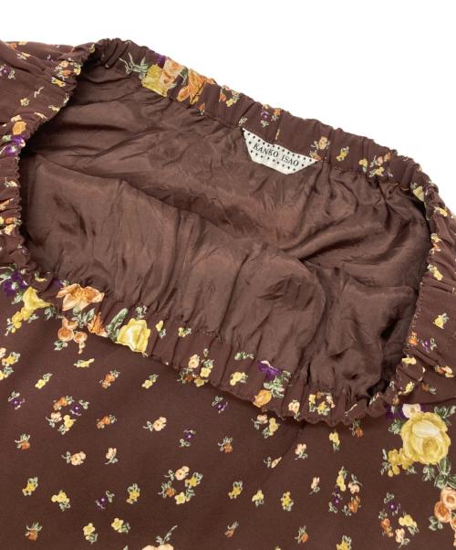 KANEKO ISAO（カネコ イサオ）KANEKO ISAO (カネコ イサオ) フラワーロングスカート ブラウン サイズ:不明（実寸参照）の古着・服飾アイテム