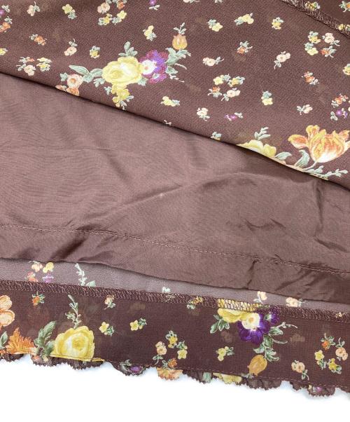 KANEKO ISAO（カネコ イサオ）KANEKO ISAO (カネコ イサオ) フラワーロングスカート ブラウン サイズ:不明（実寸参照）の古着・服飾アイテム