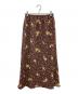 KANEKO ISAO (カネコ イサオ) フラワーロングスカート ブラウン サイズ:不明（実寸参照）：5000円