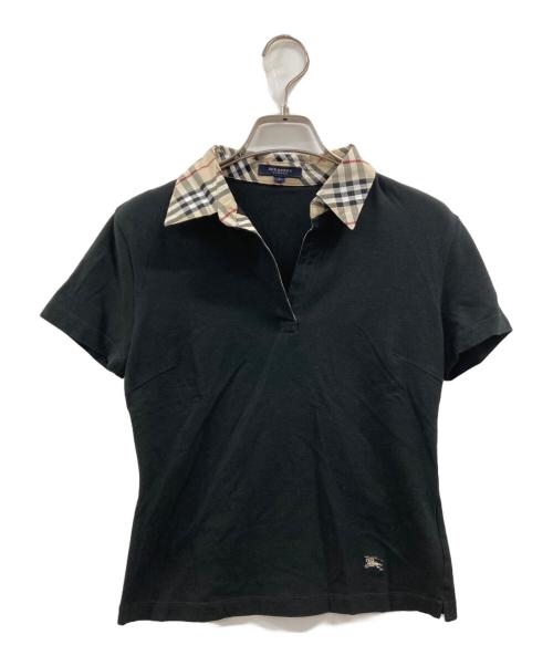 BURBERRY（バーバリー）BURBERRY (バーバリー) ポロシャツ ブラック サイズ:1の古着・服飾アイテム