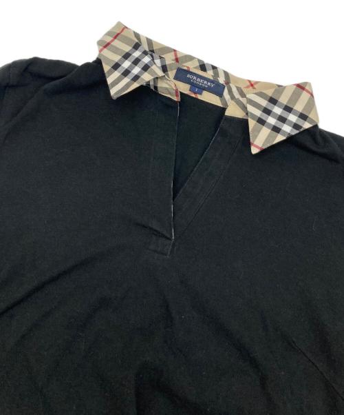 BURBERRY（バーバリー）BURBERRY (バーバリー) ポロシャツ ブラック サイズ:1の古着・服飾アイテム