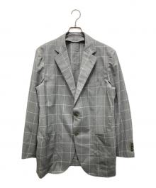 TOMORROW LAND（トゥモローランド）の古着「シルクウールテーラードジャケット」｜グレー