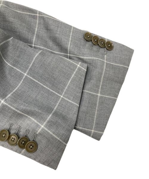 TOMORROW LAND（トゥモローランド）TOMORROW LAND (トゥモローランド) シルクウールテーラードジャケット グレー サイズ:52の古着・服飾アイテム