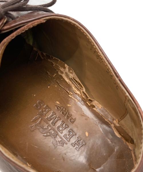 HERMES（エルメス）HERMES (エルメス) レザーシューズ ブラウン サイズ:260Eの古着・服飾アイテム