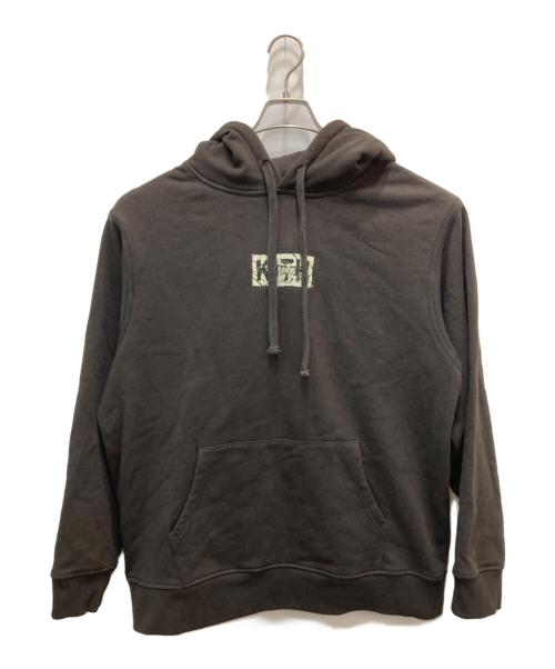 KITH（キス）KITH (キス) SPLINTERED LOGO HOODIE ブラウン サイズ:XLの古着・服飾アイテム