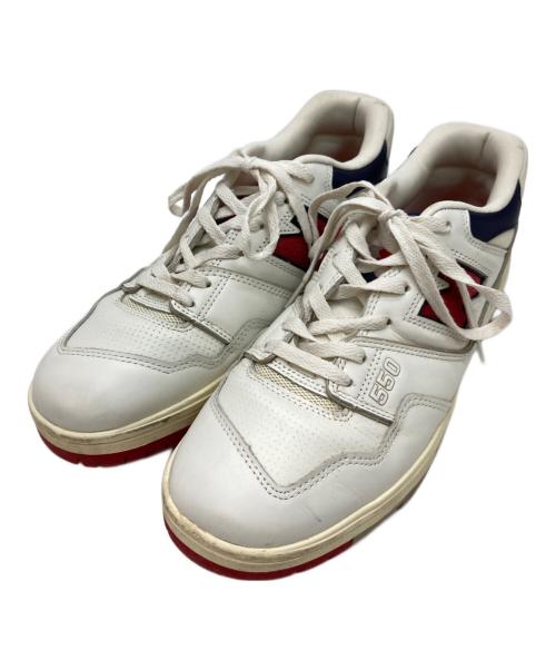 NEW BALANCE（ニューバランス）NEW BALANCE (ニューバランス) Aime Leon Dore (エメ レオン ドレ) ローカットスニーカー ホワイト×レッド サイズ:28.5の古着・服飾アイテム