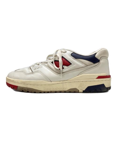 NEW BALANCE（ニューバランス）NEW BALANCE (ニューバランス) Aime Leon Dore (エメ レオン ドレ) ローカットスニーカー ホワイト×レッド サイズ:28.5の古着・服飾アイテム