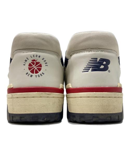 NEW BALANCE（ニューバランス）NEW BALANCE (ニューバランス) Aime Leon Dore (エメ レオン ドレ) ローカットスニーカー ホワイト×レッド サイズ:28.5の古着・服飾アイテム