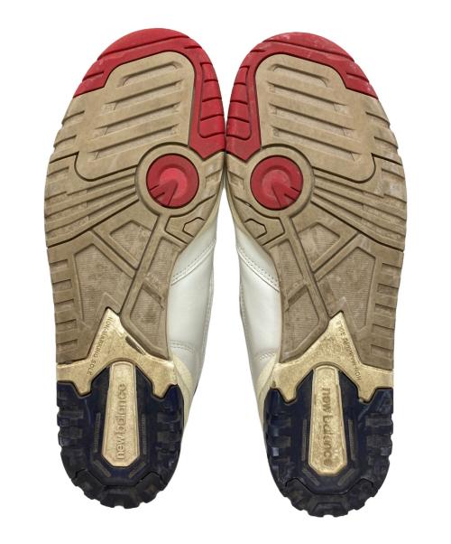 NEW BALANCE（ニューバランス）NEW BALANCE (ニューバランス) Aime Leon Dore (エメ レオン ドレ) ローカットスニーカー ホワイト×レッド サイズ:28.5の古着・服飾アイテム