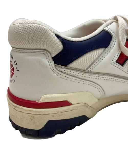 NEW BALANCE（ニューバランス）NEW BALANCE (ニューバランス) Aime Leon Dore (エメ レオン ドレ) ローカットスニーカー ホワイト×レッド サイズ:28.5の古着・服飾アイテム