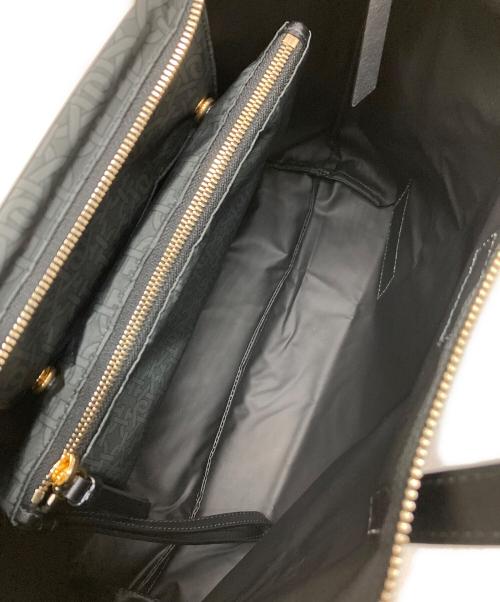 BALLY（バリー）BALLY (バリー) 総柄ポーチ付トートバッグ グレーの古着・服飾アイテム