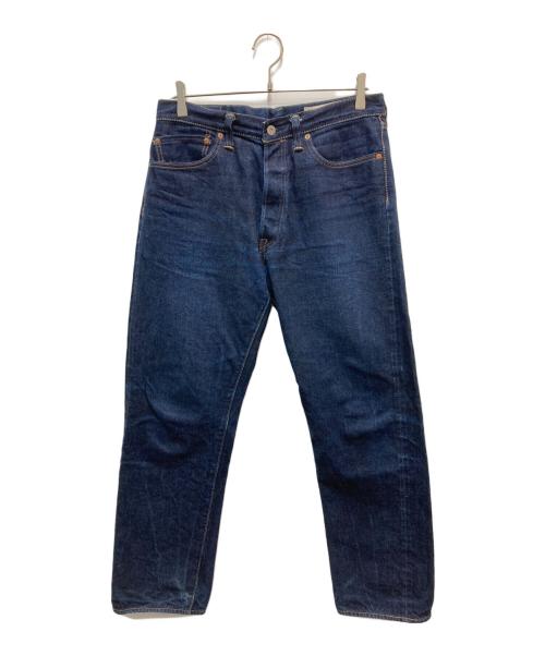 BONCOURA（ボンクラ）BONCOURA (ボンクラ) ボタンフライデニムパンツ ブルー サイズ:32の古着・服飾アイテム