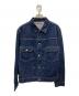 SCYEBASICS（サイベーシックス）の古着「Pivot Sleeve Trucker Jacket」｜ブルー