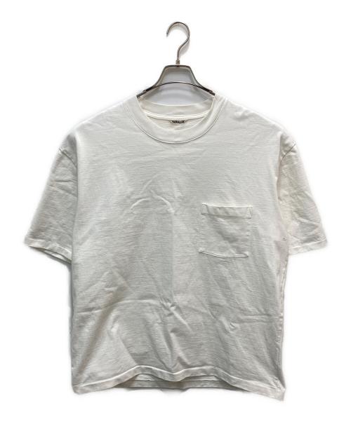 AURALEE（オーラリー）AURALEE (オーラリー) HEAVY WEIGHT TEE ホワイト サイズ:5の古着・服飾アイテム