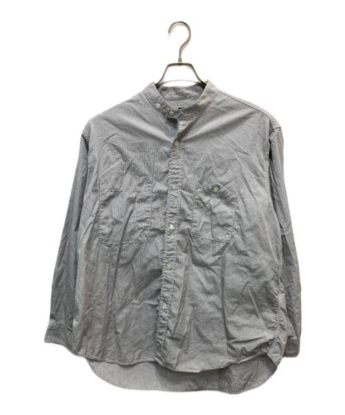 Wild Life Tailor（ワイルドライフテイラー）Wild Life Tailor (ワイルドライフテイラー) THOMAS MASON ワッシャードレス バンドカラーシャツ ブラック サイズ:Mの古着・服飾アイテム